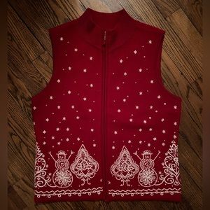 Merino Wool Talbots Christmas Sweater…size small